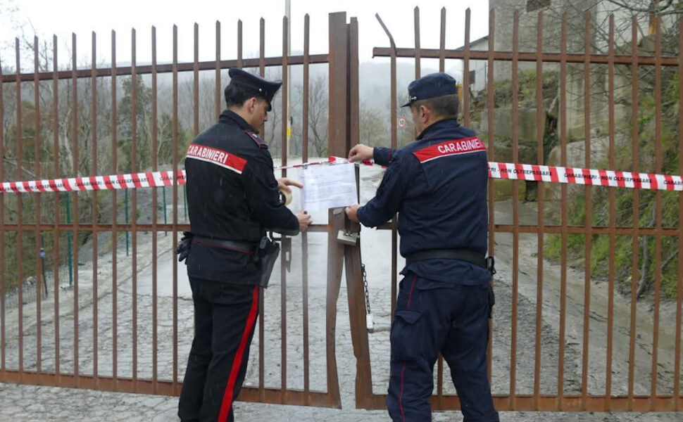 Sequestro Falconara Albanese Reati ambientali