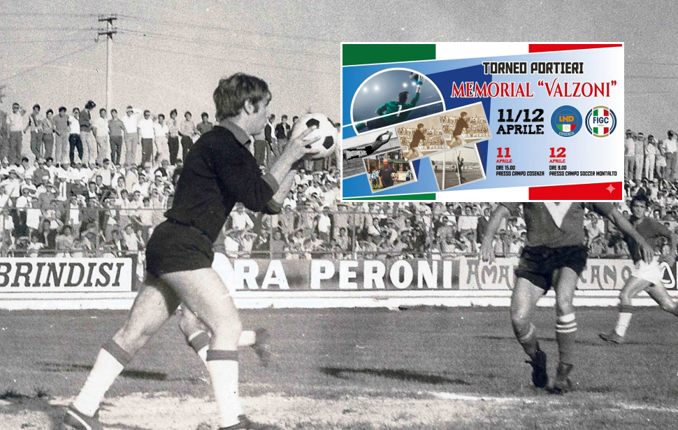 Torneo “Giuseppe Valzoni”: 2 giorni di sfide tra giovani portieri in ricordo dell’ex numero 1 del Cosenza Calcio 52 Memorial Giuseppe Valzoni