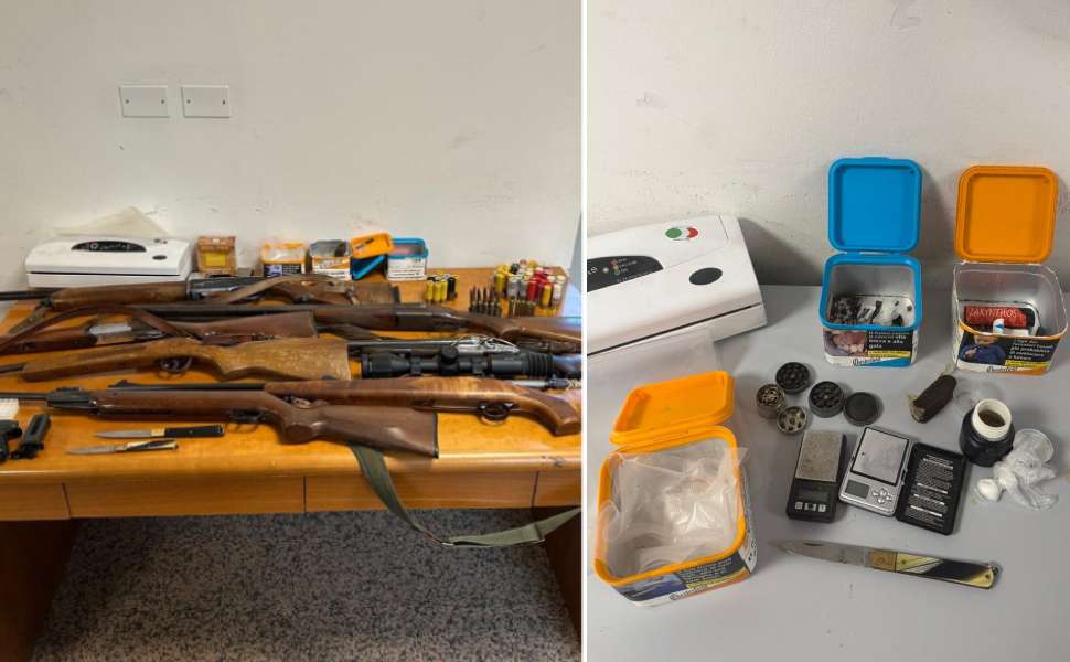 cocaina e armi a Papasidero - Polizia un arresto