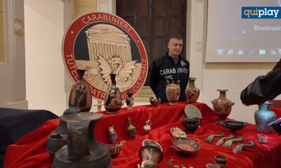 Cosenza: recuperati 46 reperti archeologici trafugati. Smantellato traffico internazionale tra Europa e Italia