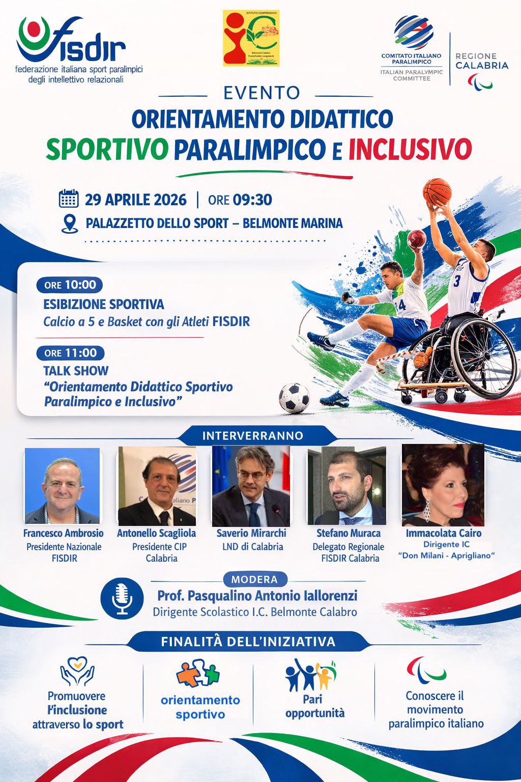 Lo sport paralimpico sbarca in Calabria: due giornate tra inclusione, scuola e futuro