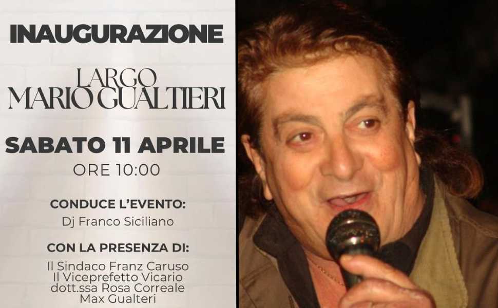 largo mario gualtieri inaugurazione