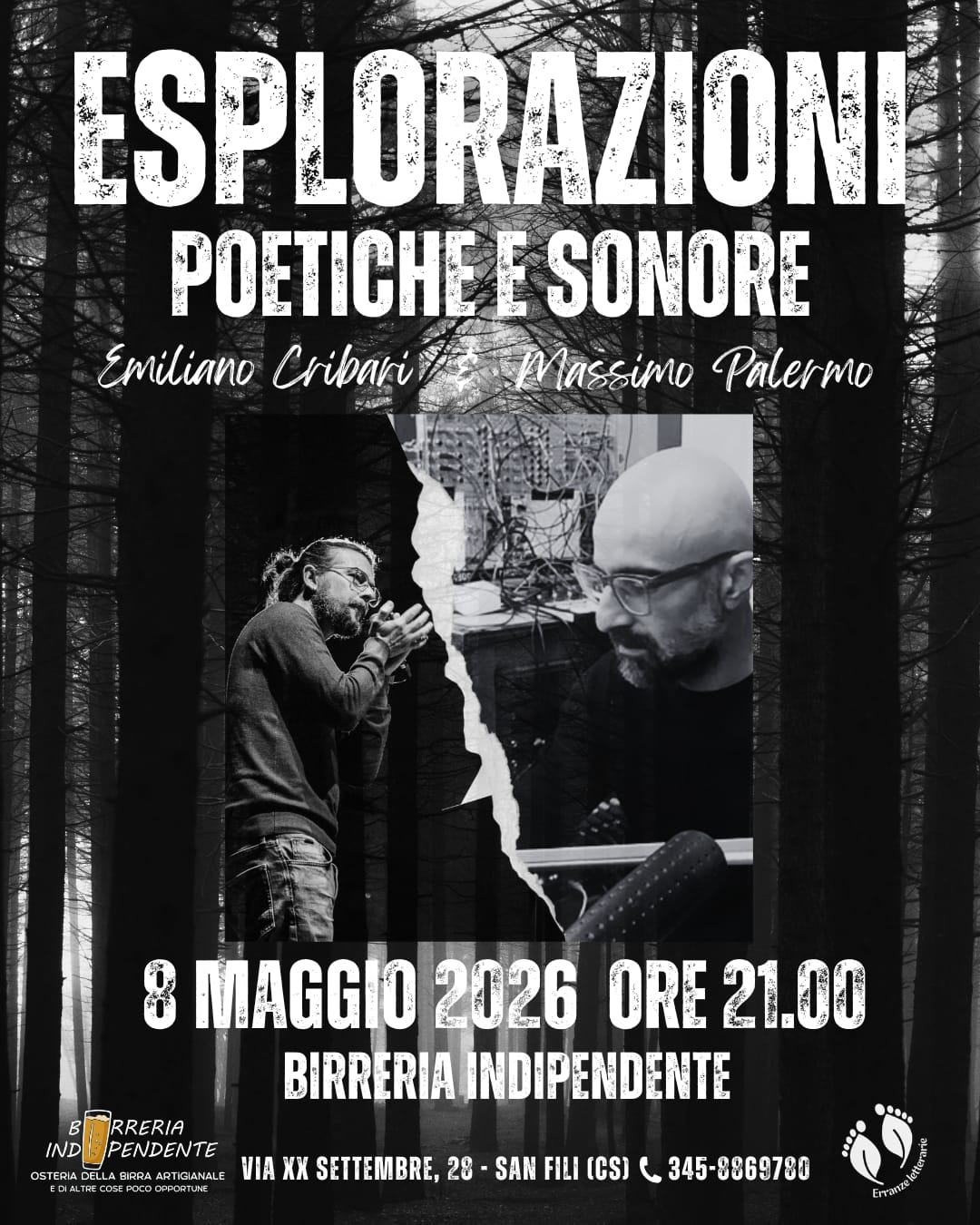 Tre giorni con il poeta e scrittore Emiliano Cribari. Tre eventi unici tra poesia, musica e cammino - INFO 52 Emiliano Cribari 1