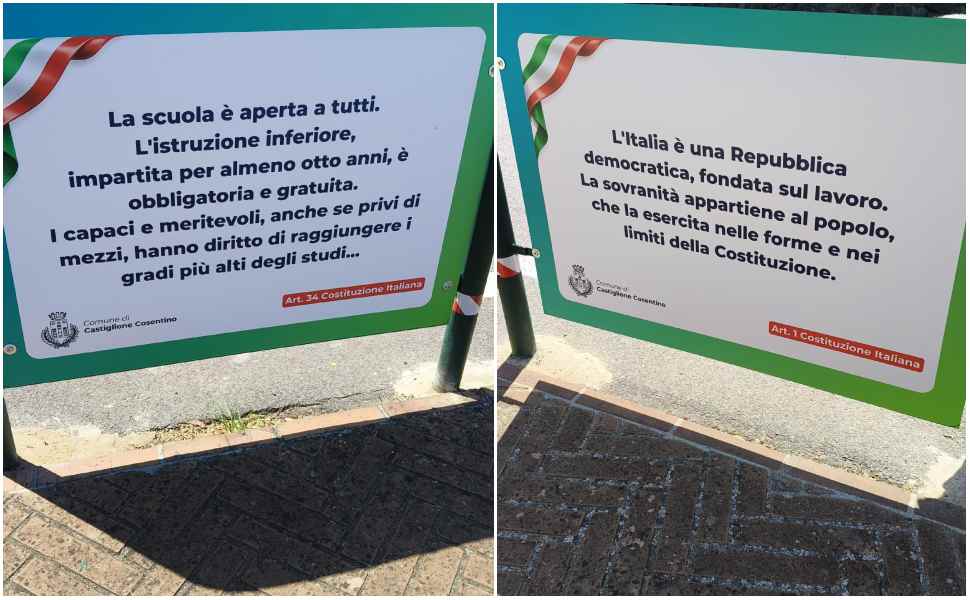 Castiglione Cosentino_pannelli_Costituzione