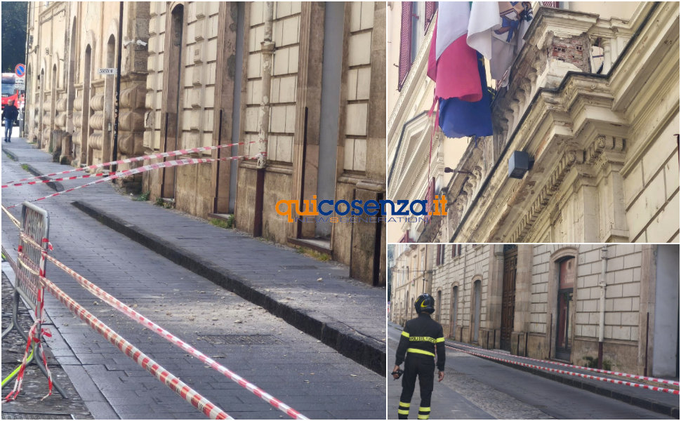 Crolllo Calcinacci palazzo Cassa di Risparmio Cosenza corso telesio