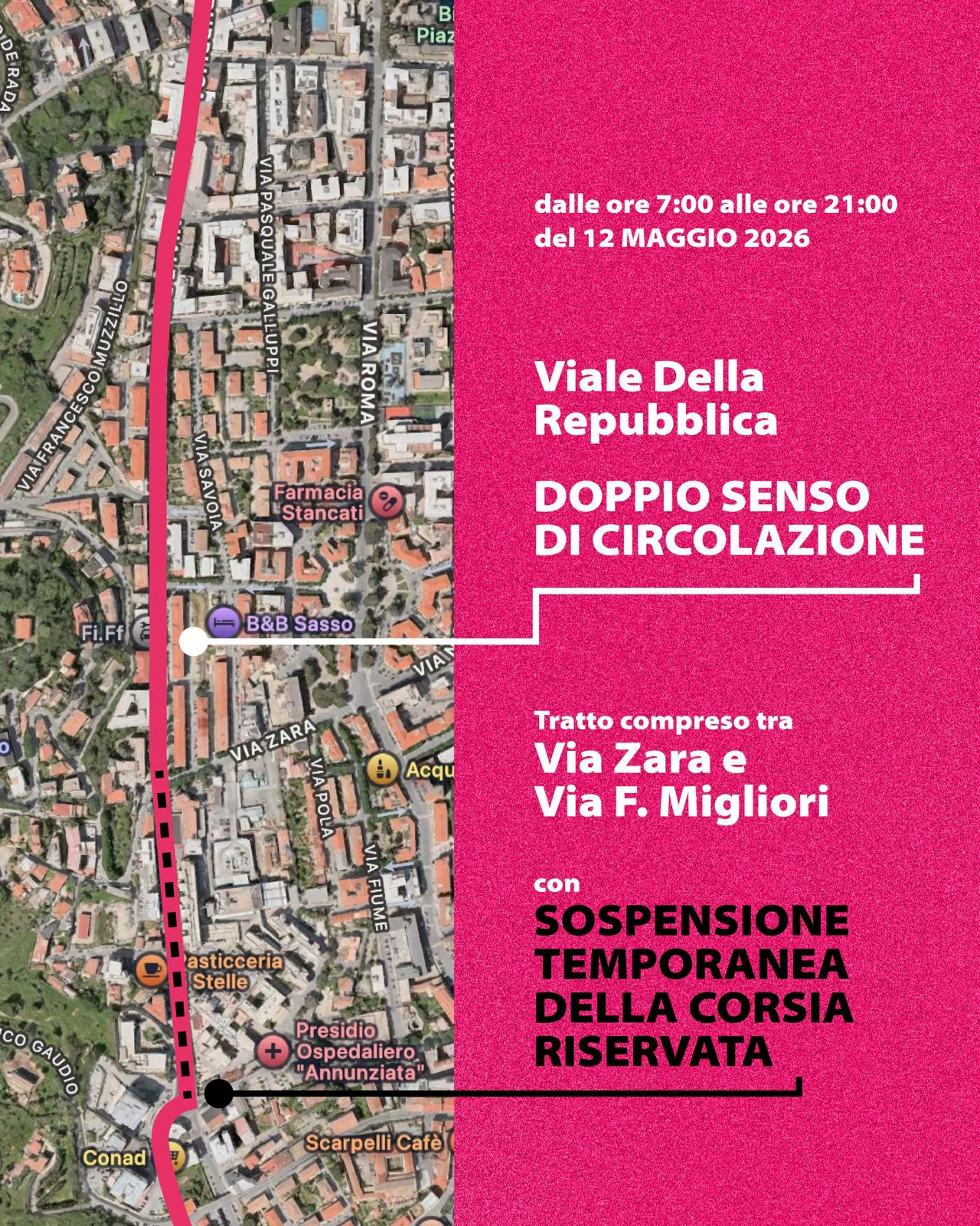 Giro d'Italia da Catanzaro a Cosenza, limitazioni alla viabilità: dalle strade statali all'A2. Tutte le info 58 Doppio Senso Cosenza