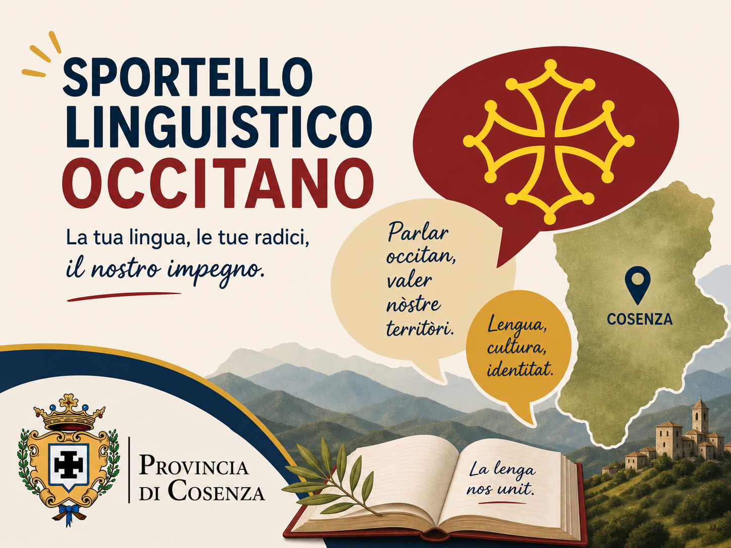 La Provincia di Cosenza avvia lo Sportello Linguistico Occitano per tutela e valorizzazione della minoranza 51 Sportello Linguistico Occitano