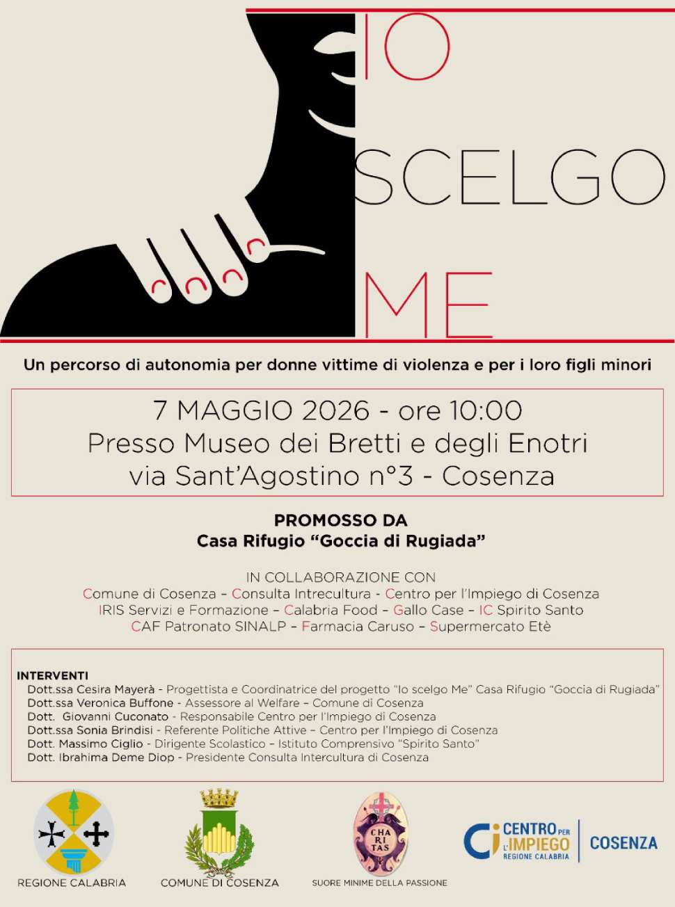 "Io scelgo me": a Cosenza un progetto per 8 donne vittime di violenza. Inclusione e pari opportunità 52 Io Scelgo Me - Cosenza 02