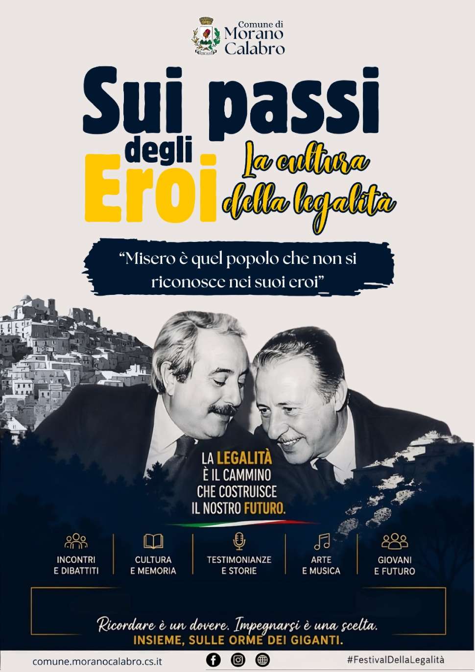 Locandina Legalità falcone borsellino morano