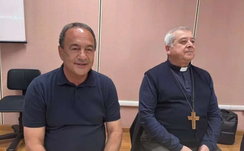 Lucano e mons Checchinato - Unical