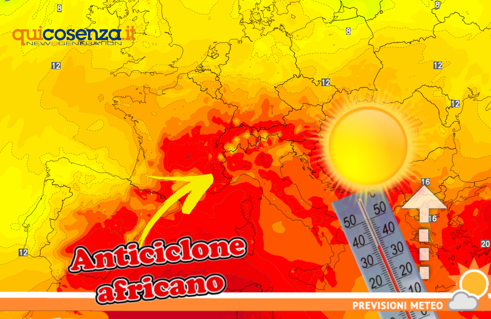 Meteo Calabria Anticiclone africano