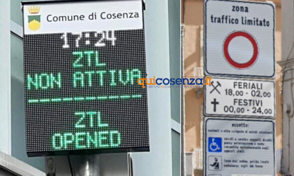 Nuove ZTL-Cosenza-varchi digitali covelli