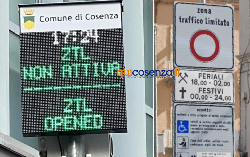 Cosenza, occhio alle telecamere! Da domani operative 11 nuove ZTL digitali: scattano le multe automatiche 71 Nuove ZTL-Cosenza-varchi digitali covelli