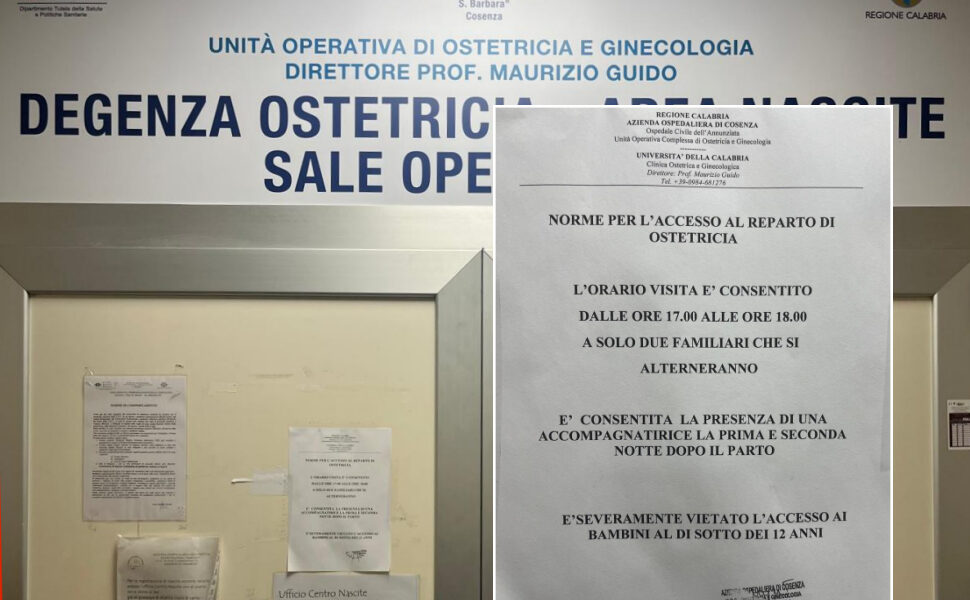 Ostetricia Cosenza OSpedale nonno lettera