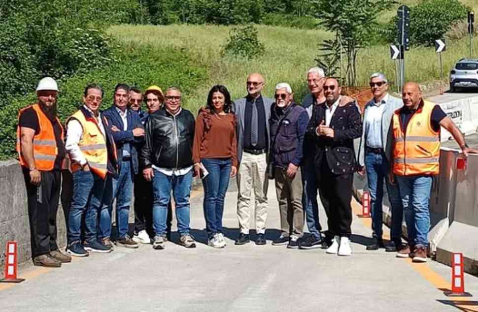 Riaperta la SP 81 tra Mendicino, Castrolibero, Cerisano e Marano. Faragalli: «Mantenuto l'impegno» 51 Riapertura_SP 81