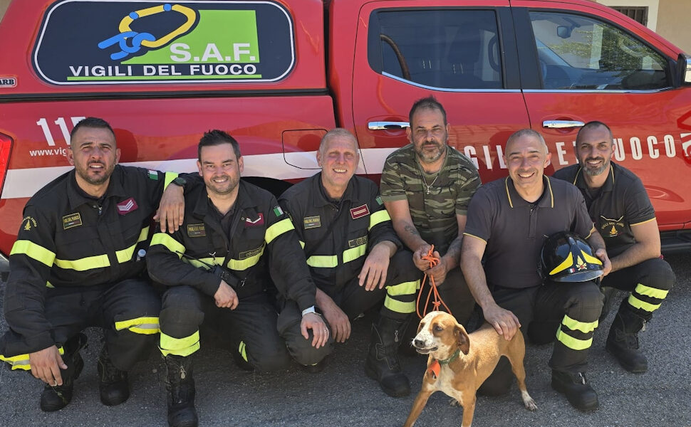 Vigili del fuoco Cosenza salvataggio Domanico