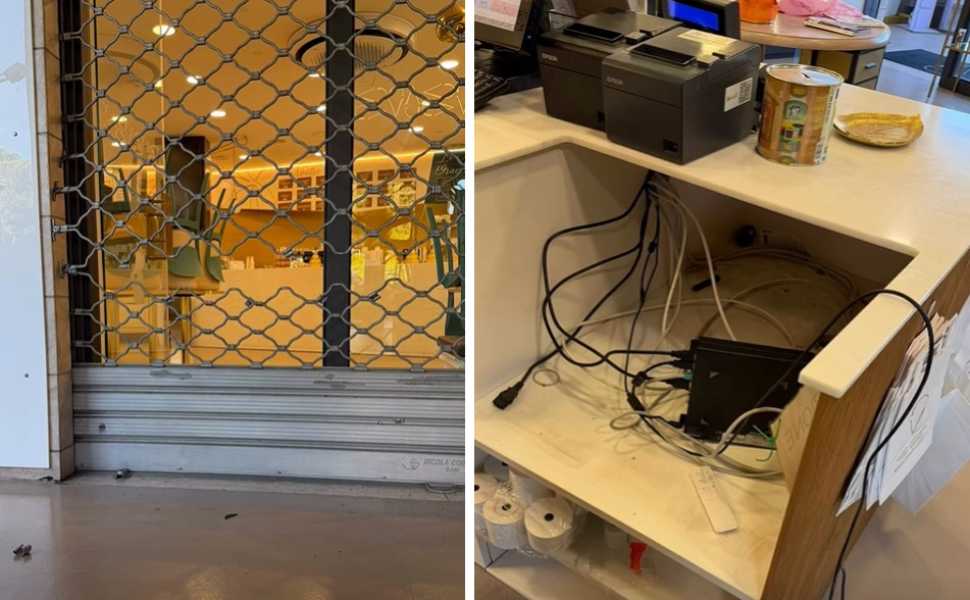 cremeria rende furto cassa automatica 01