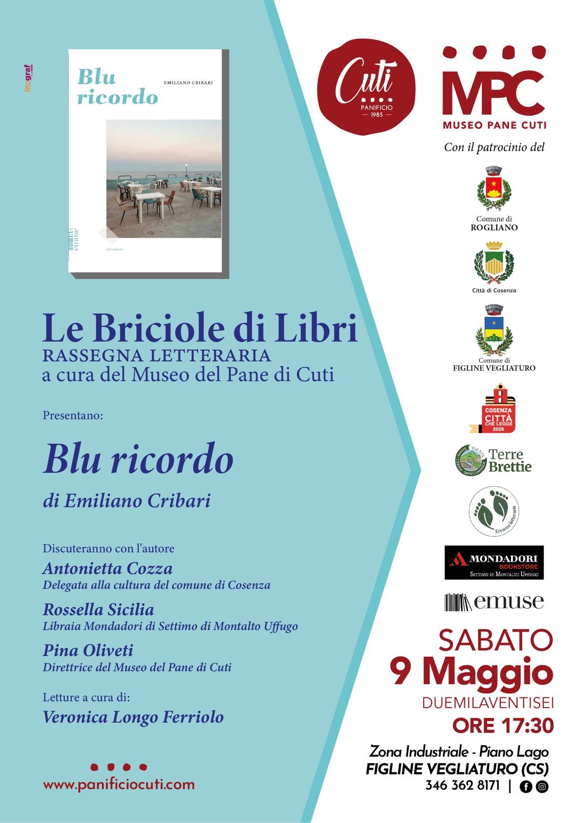 Tre giorni con il poeta e scrittore Emiliano Cribari. Tre eventi unici tra poesia, musica e cammino - INFO 53 Emiliano Cribari Brciole di Libri