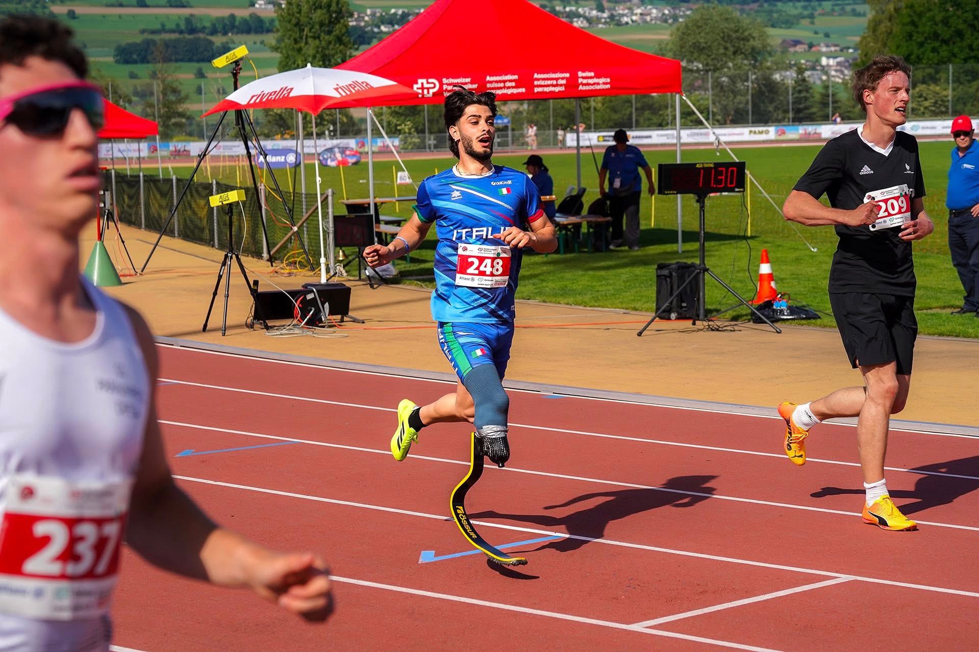 Francesco Imperio brilla a Nottwil: tre record personali e orgoglio azzurro per ASD Nemo Cosenza