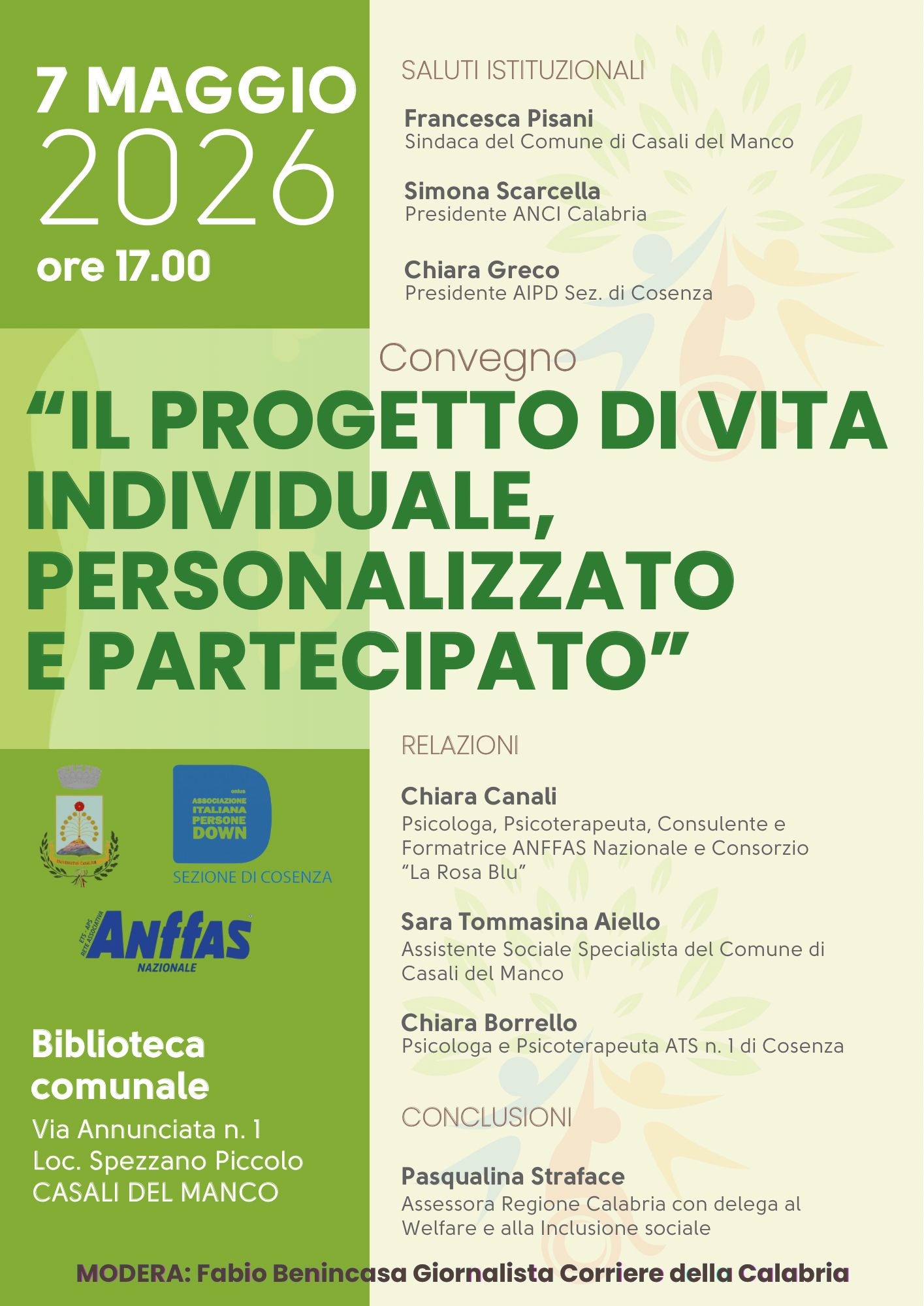 Casali del Manco: convegno su disabilità e inclusione. Il progetto di vita personalizzato