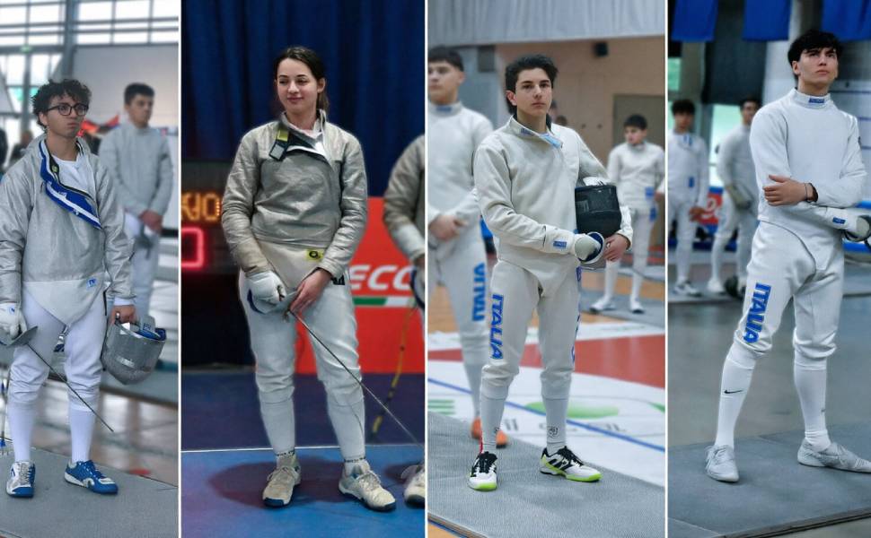 scherma - Gigliotti-Davoli-Mingrone-Dodaro