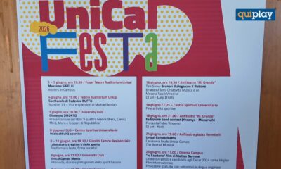 UnicalFesta 2026 al via il 3 giugno: eventi gratuiti, concerti e Unical Games