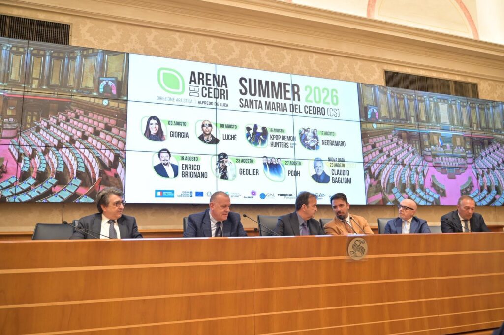 Arena dei Cedri 2026, al Senato presentata la programmazione estiva della rassegna 54 arena dei cedri