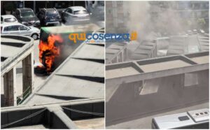 Paura all'autostazione di Cosenza, autobus in fiamme completamente carbonizzato - VIDEO 56 Autobus_fiamme_Cosenza