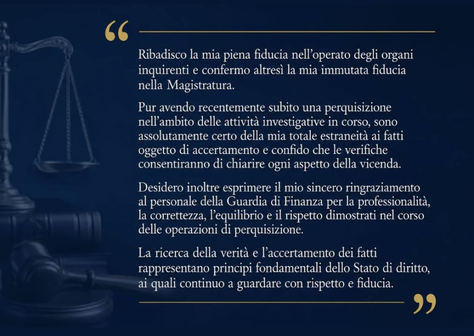Davide Barzan messaggio IG