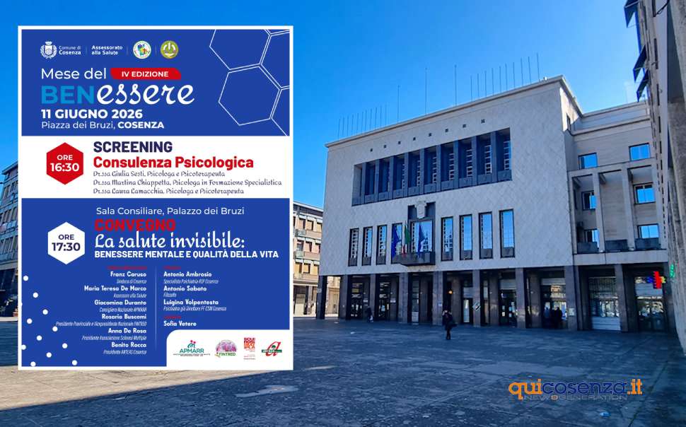 Benessere mentale - piazza dei bruzi cosenza