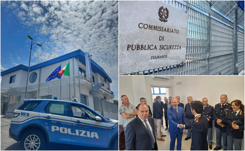 Diamante ha un nuovo presidio di legalità e sicurezza. Aperto a Cirella il Commissariato di Polizia 127 Diamante Commissariato di Polizia