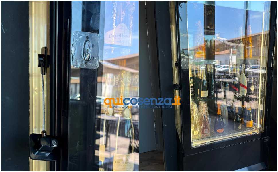 Furto "lampo" nella notte a Quattromiglia di Rende: preso di mira il lounge bar Dehor 53 Furto Dehor Rende