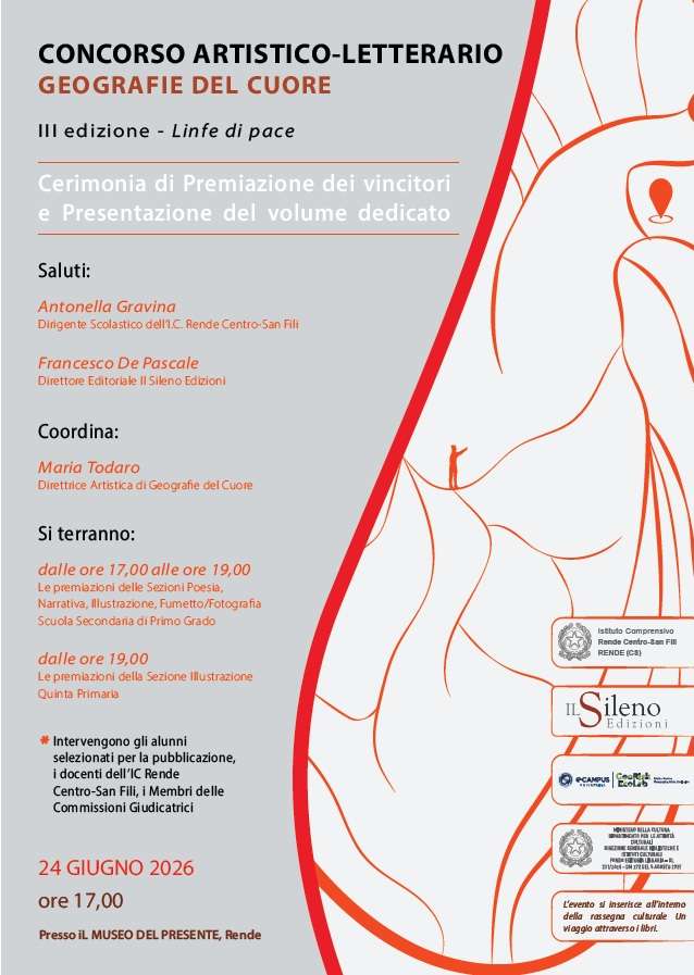 3ª edizione di “Geografie del Cuore”: il 24 giugno premiati i giovani talenti delle “Linfe di Pace” 52 Geografie del Cuore - Rende 1