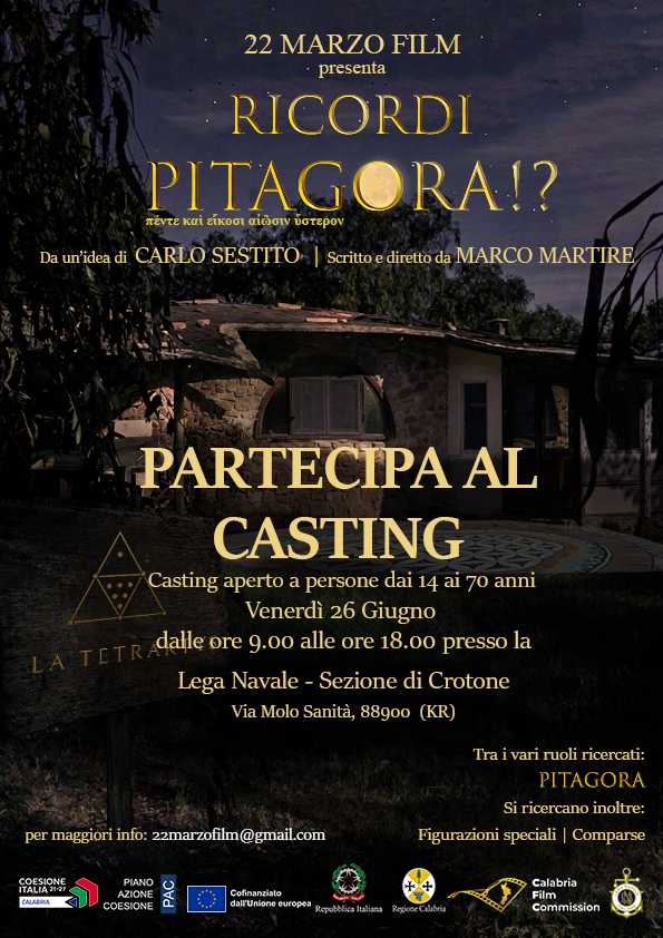 Locandina Casting Pitagora 02