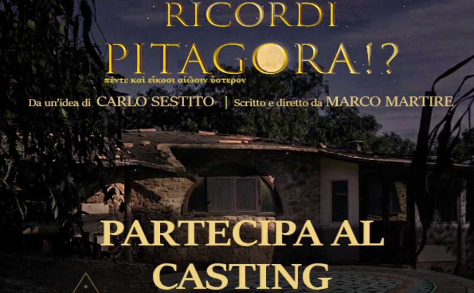 Locandina Casting Pitagora