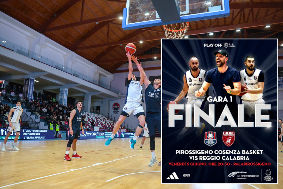 Finale Playoff, venerdì gara 1 tra la Pirossigeno Cosenza Basket e la Vis Reggio Calabria: in palio la Serie C 51 Pirossigeno Cosenza Basket Vis Reggio Calabria