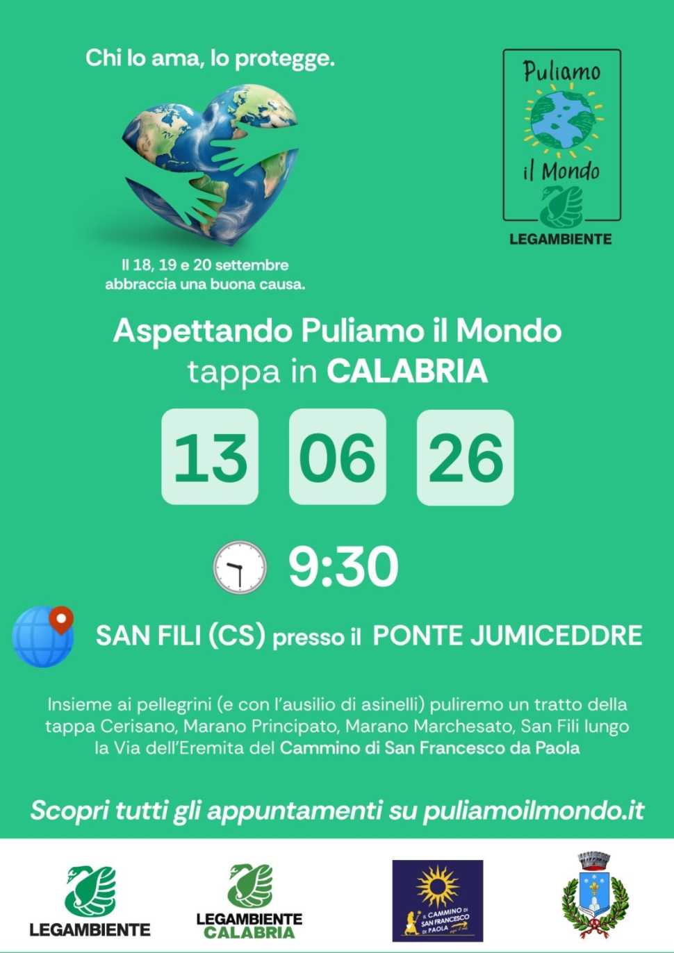 Puliamo il Mondo 2026, a San Fili la seconda anteprima nazionale lungo il Cammino di San Francesco 52 San Fili Puliamo il Mondo 2026 2