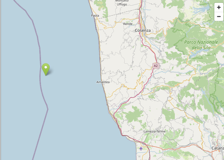Paura in Calabria, forte scossa di terremoto: magnitudo 6.2 nel mar Tirreno. Sisma avvertito anche a Cosenza 52 Scossa Terremoto Amantea Tirreno