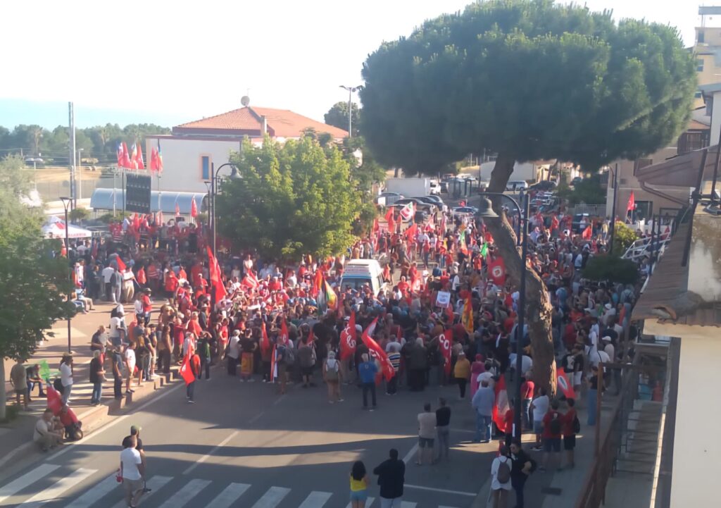 corteo cgil amendolara