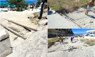 accesso spiaggia Tropea