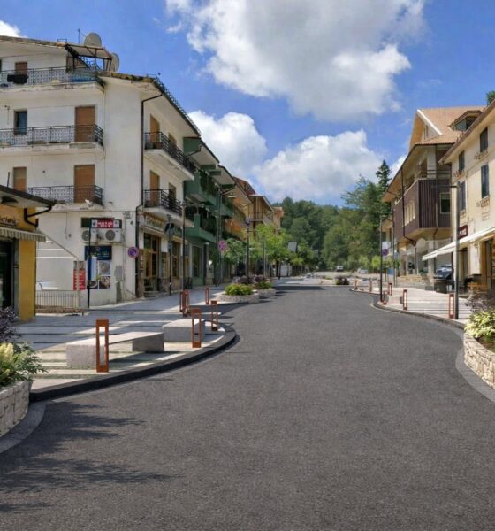 Camigliatello Silano: via al restyling del corso principale. Marciapiedi più ampi e nuovi arredi urbani