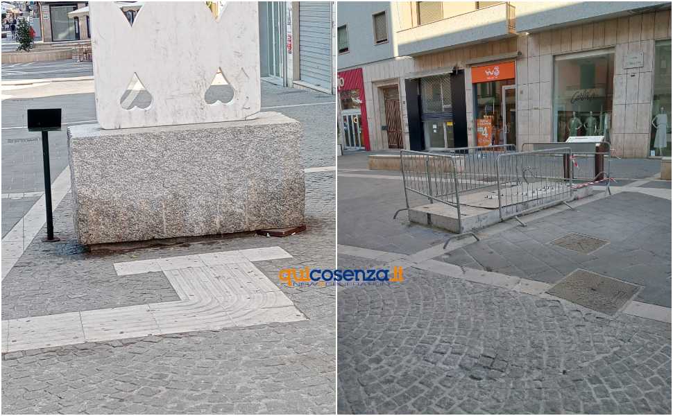 Cosenza: Piazza Bilotti e Corso Mazzini nel degrado. Rifiuti, transenne e arredo urbano danneggiato 52 Cosenza: Piazza Bilotti e Corso Mazzini nel degrado. Rifiuti, transenne e arredo urbano danneggiato
