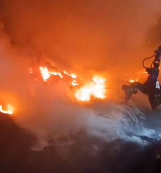 incendio lamezia pneumatici gomme