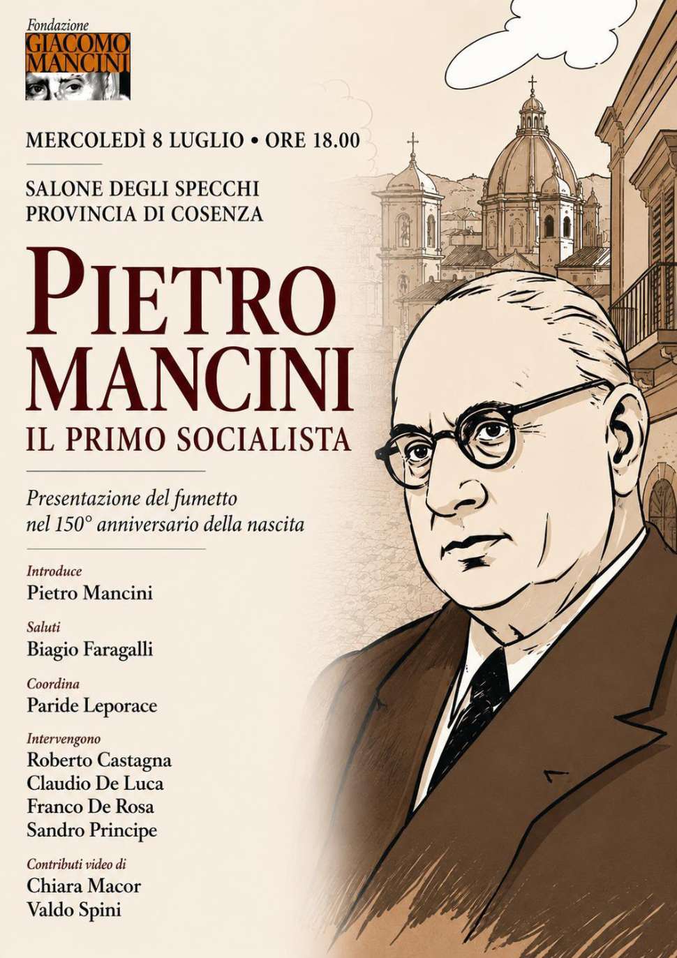 Pietro Mancini: a 150 anni dalla sua nascita, Cosenza celebra il fondatore del socialismo calabrese 52 150 anni pietro mancini cosenza