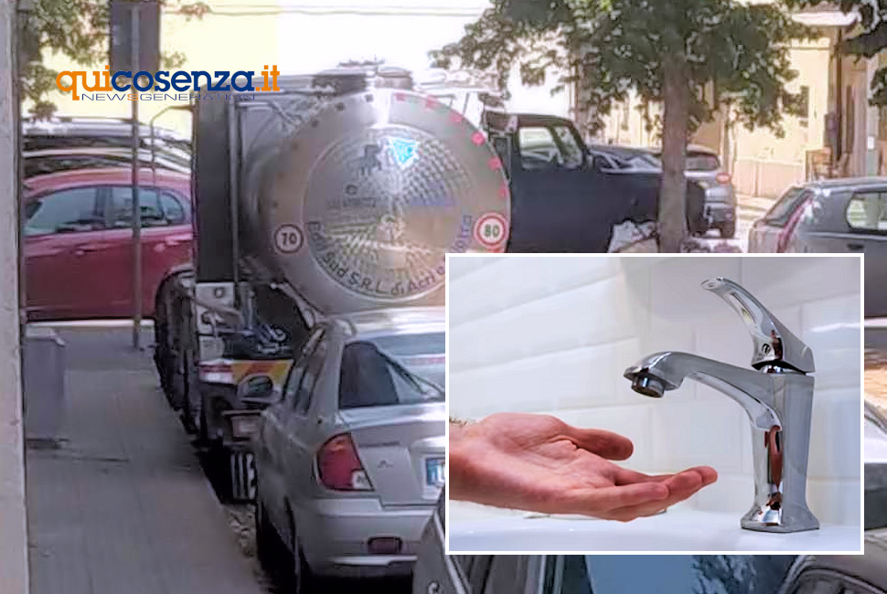 Cosenza, a via Panebianco 4 palazzi senza acqua da domenica: “Situazione insostenibile”. Interviene un'autobotte 51 Acqua Via Panebianco Cosenza