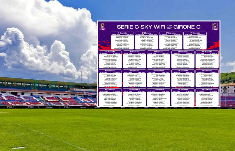 Cosenza Calcio: calendario Serie C 2026/2027: prima giornata a Cerignola, poi Potenza in casa e Catania fuori 51 Calendario Cosenza Seire C 2026 2027
