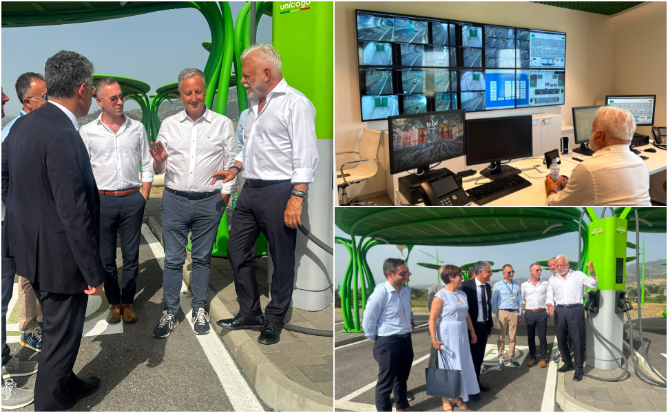 Nuova "Green Island" sull’autostrada A2: inaugurata a Lattarico l'area di sosta intelligente 89 Green Island Lattarico 01