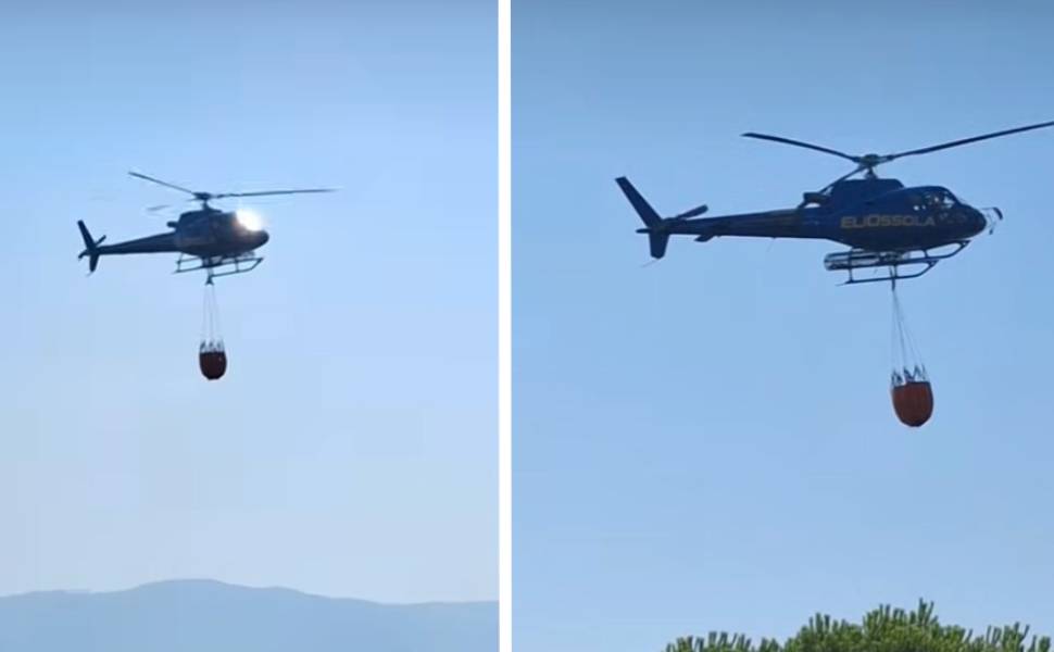 Caldo record e incendi nel Cosentino, paura a Bisignano e Montalto Uffugo: anche mezzi aerei in azione 89 Incendi - rogo Bisignano elicottero