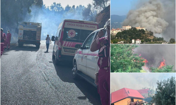 Incendio a Rende