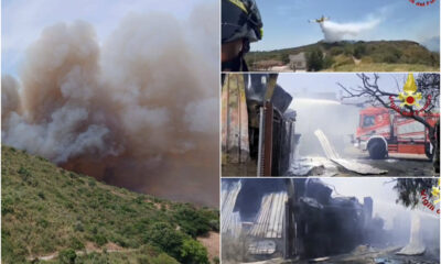 Incendio roghi calabria